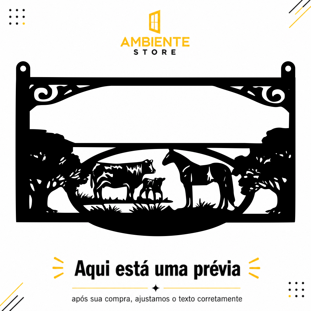 Imagem de prévia da placa personalizada