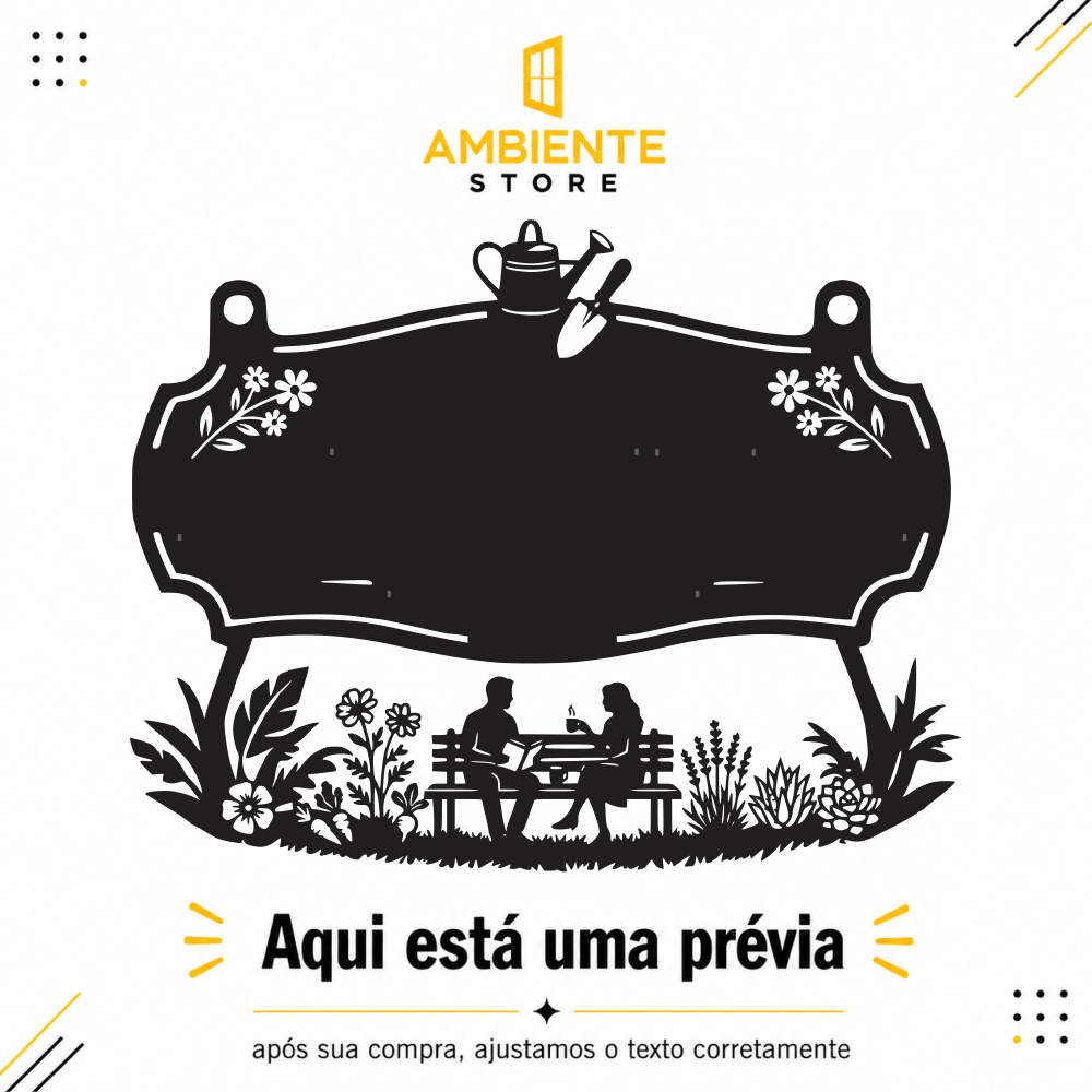 Imagem de prévia da placa personalizada